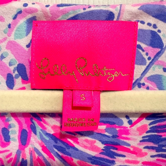 Lilly Pulitzer Pink and Blue Floral Dress - Picture 3 of 4